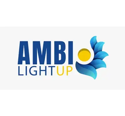 Ambi Light Up logo and brand identity design