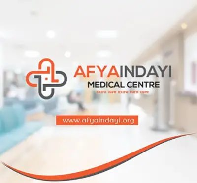 Afya Indayi Medical Centre logo and brand identity design