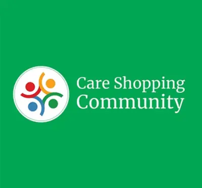 Care Shopping Community logo and brand identity design
