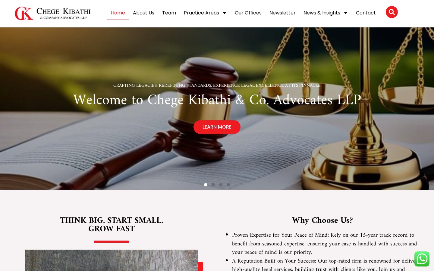 Chege Kibathi & Co. Advocates website