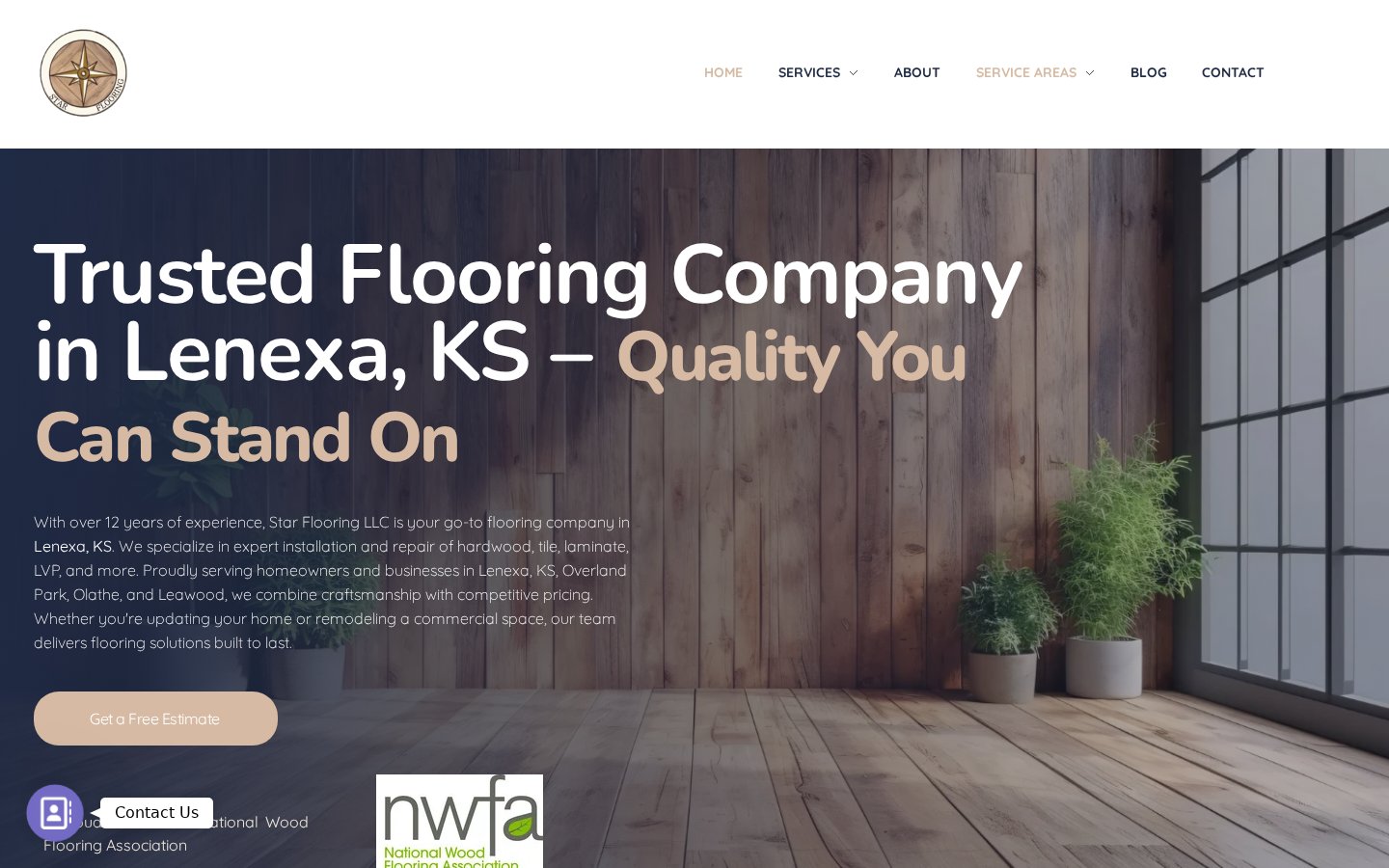 Starflooring Services website