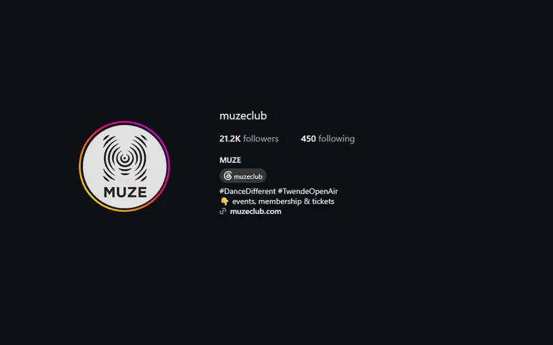 Muze Club social media management